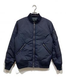 MAGINE（マージン）の古着「中綿ジャケット / NYLON THINSULATE ZIP MA-1 JKT」｜ネイビー