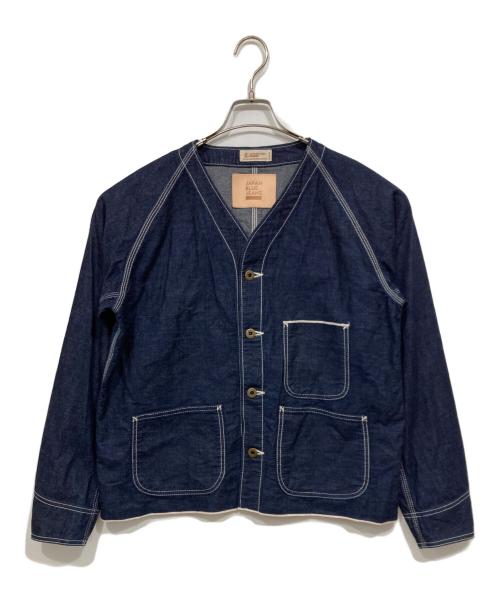 JAPAN BLUE JEANS（ジャパンブルージーンズ）JAPAN BLUE JEANS (ジャパンブルージーンズ) ノーカラーデニムカバーオール インディゴ サイズ:Sの古着・服飾アイテム