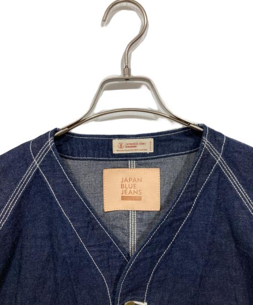 JAPAN BLUE JEANS（ジャパンブルージーンズ）JAPAN BLUE JEANS (ジャパンブルージーンズ) ノーカラーデニムカバーオール インディゴ サイズ:Sの古着・服飾アイテム