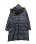 23区 (ニジュウサンク) ラクーンファー付ダウンコート ネイビー サイズ:44：9000円