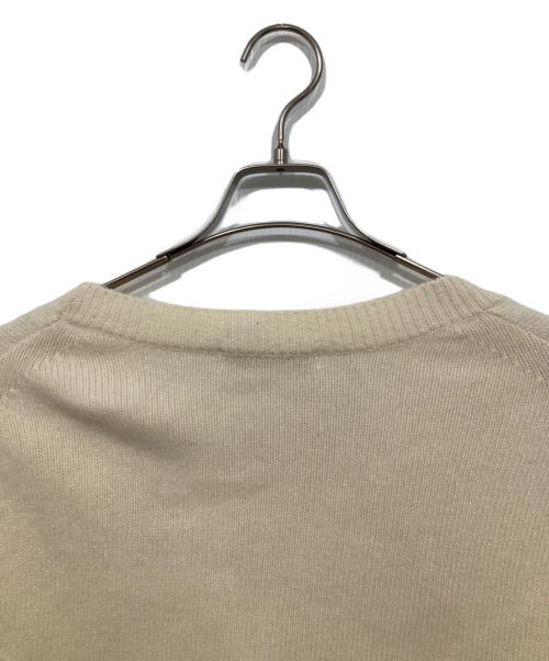Noble（ノーブル）Noble (ノーブル) カシミヤ混Vネックパフスリーブカーディガン アイボリー サイズ:サイズ記載なしの古着・服飾アイテム