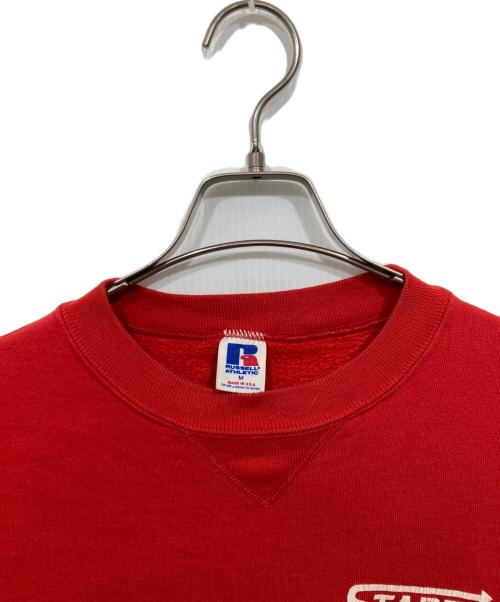 RUSSELL ATHLETIC（ラッセルアスレチック）RUSSELL ATHLETIC (ラッセルアスレチック) クルーネックスウェット レッド サイズ:Mの古着・服飾アイテム