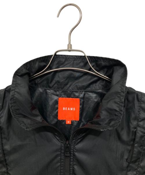 BEAMS（ビームス）BEAMS (ビームス) ナイロンワイドベスト ブラック サイズ:Mの古着・服飾アイテム