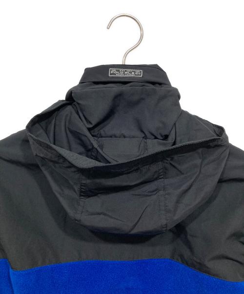 POLO RALPH LAUREN（ポロ・ラルフローレン）POLO RALPH LAUREN (ポロ・ラルフローレン) フリースジャケット ブルー×ブラック サイズ:XSの古着・服飾アイテム