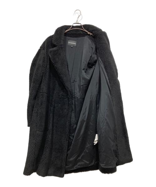 EMPORIO ARMANI（エンポリオ アルマーニ）EMPORIO ARMANI (エンポリオ アルマーニ) ウーマンボアロングコート ブラック サイズ:EU42の古着・服飾アイテム