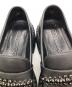 中古・古着 JIMMY CHOO (ジミーチュウ) 厚底ラインストーンローファー ブラック サイズ:36 1/2：30000円