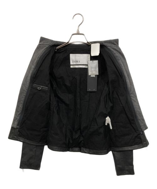 DOMA（ドマ）DOMA (ドマ) フードドッキングレザージャケット ブラック サイズ:XS 未使用品の古着・服飾アイテム