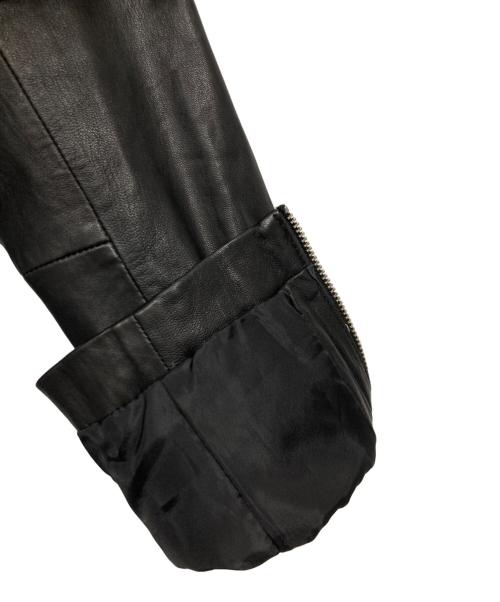 DOMA（ドマ）DOMA (ドマ) フードドッキングレザージャケット ブラック サイズ:XS 未使用品の古着・服飾アイテム