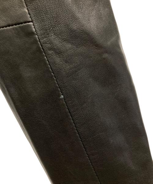DOMA（ドマ）DOMA (ドマ) フードドッキングレザージャケット ブラック サイズ:XS 未使用品の古着・服飾アイテム