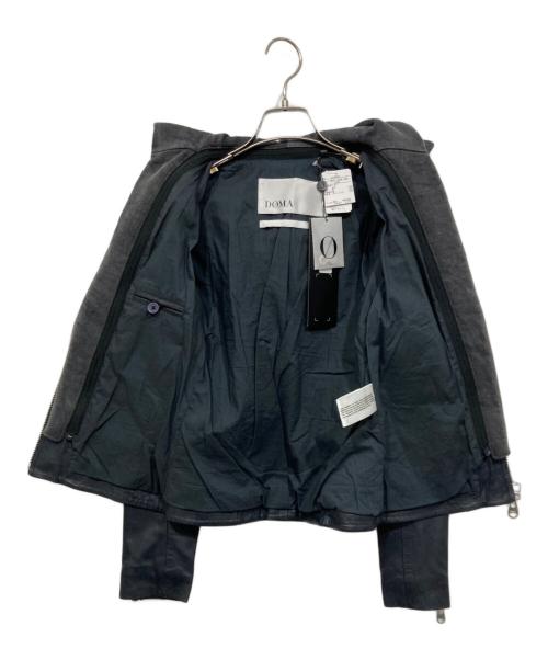 DOMA（ドマ）DOMA (ドマ) フードドッキングレザージャケット ネイビー サイズ:XS 未使用品の古着・服飾アイテム