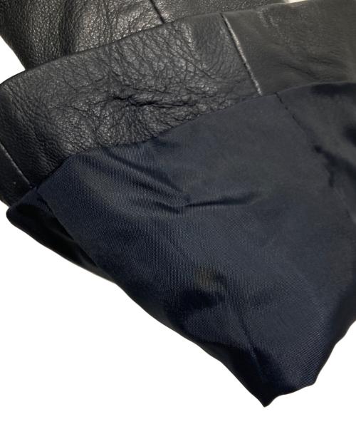 DOMA（ドマ）DOMA (ドマ) フードドッキングレザージャケット ネイビー サイズ:XS 未使用品の古着・服飾アイテム