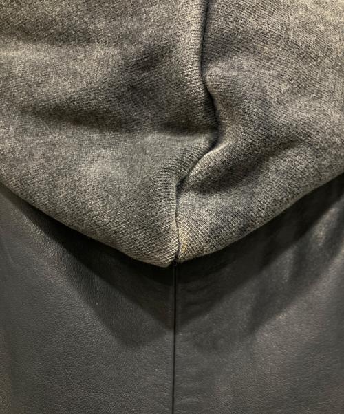 DOMA（ドマ）DOMA (ドマ) フードドッキングレザージャケット ネイビー サイズ:XS 未使用品の古着・服飾アイテム