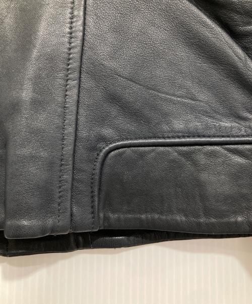 DOMA（ドマ）DOMA (ドマ) フードドッキングレザージャケット ネイビー サイズ:XS 未使用品の古着・服飾アイテム