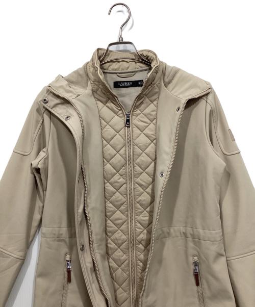 LAUREN RALPH LAUREN（ローレン ラルフ ローレン）LAUREN RALPH LAUREN (ローレン ラルフ ローレン) ライナー付フーデッドコート ベージュ サイズ:XSの古着・服飾アイテム