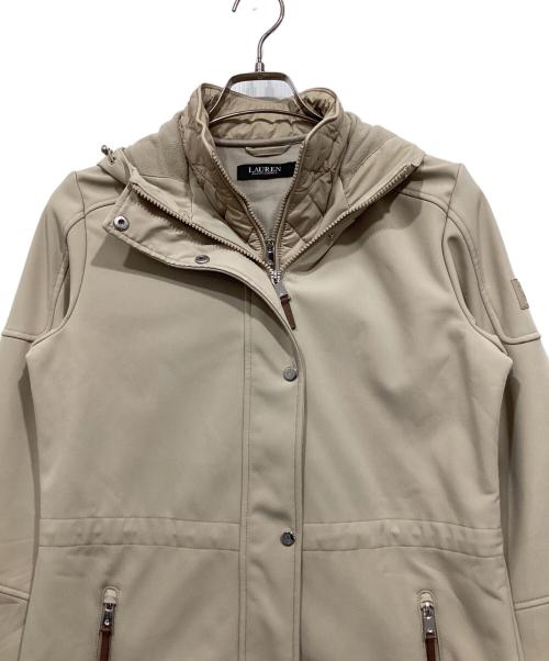 LAUREN RALPH LAUREN（ローレン ラルフ ローレン）LAUREN RALPH LAUREN (ローレン ラルフ ローレン) ライナー付フーデッドコート ベージュ サイズ:XSの古着・服飾アイテム