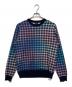 PS Paul Smith（ＰＳポールスミス）の古着「チェック柄ニット」｜ネイビー