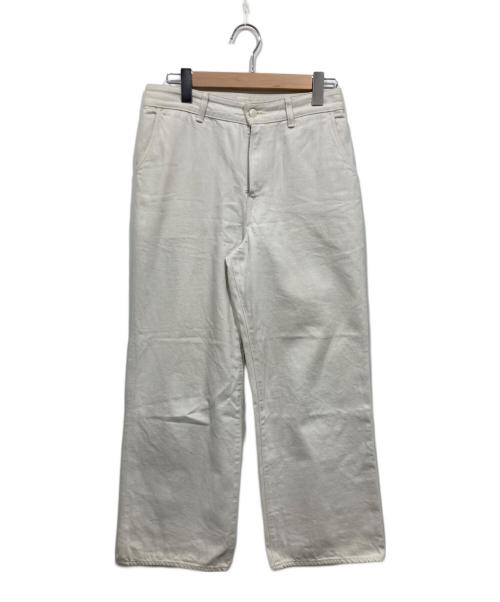 45rpm（45アールピーエム）45rpm (45アールピーエム) シャルロットデニムパンツ ホワイト サイズ:2の古着・服飾アイテム
