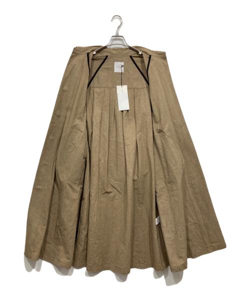 magali（マガリ）magali (マガリ) コットンリネン・ウェザー・トレンチコート ベージュ サイズ:FREEの古着・服飾アイテム