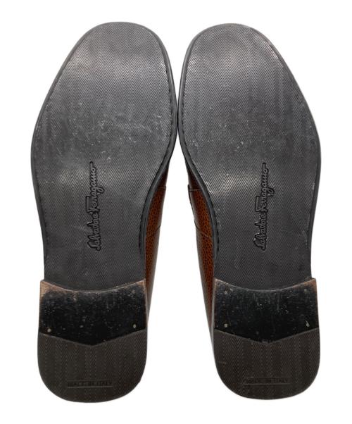 Salvatore Ferragamo（サルヴァトーレ フェラガモ）Salvatore Ferragamo (サルヴァトーレ フェラガモ) コインローファー ブラウン サイズ:7の古着・服飾アイテム