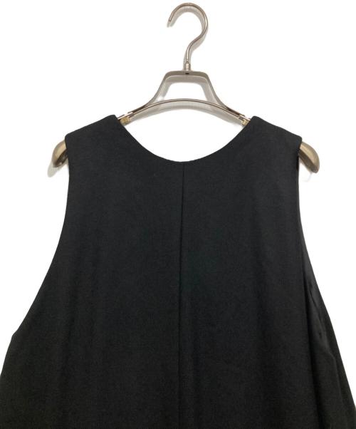 KAGURE（カグレ）kagure (カグレ) ウールフラノAラインワンピース ブラック サイズ:Freeの古着・服飾アイテム