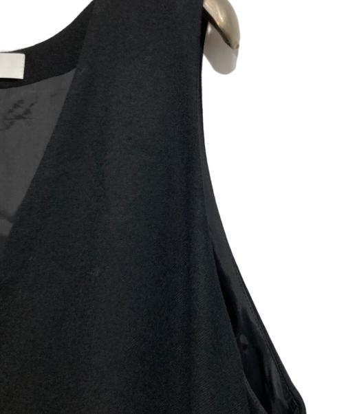 KAGURE（カグレ）kagure (カグレ) ウールフラノAラインワンピース ブラック サイズ:Freeの古着・服飾アイテム