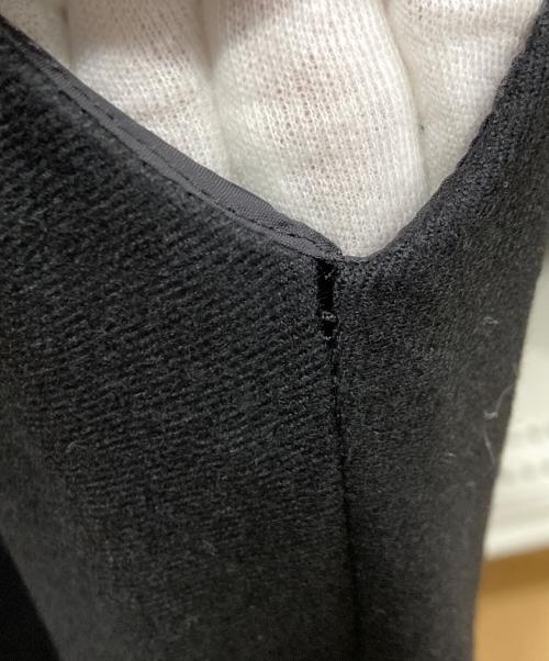 KAGURE（カグレ）kagure (カグレ) ウールフラノAラインワンピース ブラック サイズ:Freeの古着・服飾アイテム