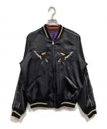 TAILOR東洋（テーラートウヨウ）の古着「リバーシブルスタジャン」｜ブラック×パープル