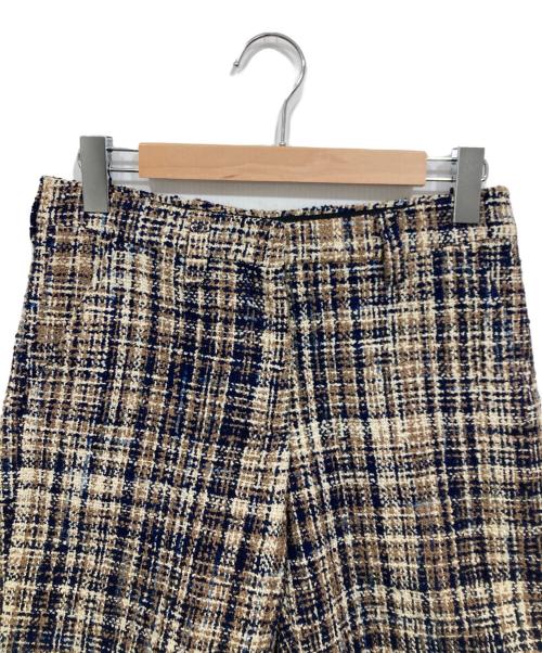 MIU MIU（ミュウミュウ）MIU MIU (ミュウミュウ) ツイードショートパンツ ベージュ サイズ:40の古着・服飾アイテム