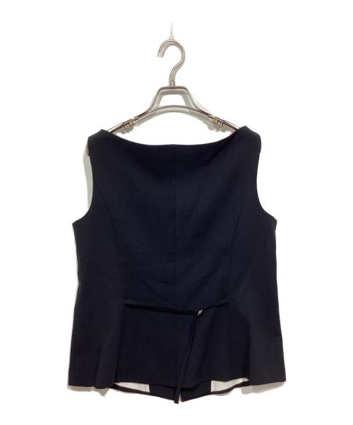 Atelier Nain（アトリエ ナイン）Atelier Nain (アトリエ ナイン) DAVE SET-UP VOTE NECK VEST ネイビー サイズ:Mの古着・服飾アイテム