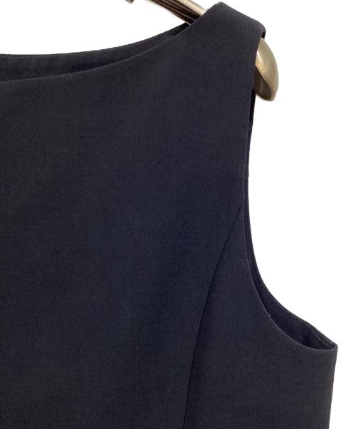 Atelier Nain（アトリエ ナイン）Atelier Nain (アトリエ ナイン) DAVE SET-UP VOTE NECK VEST ネイビー サイズ:Mの古着・服飾アイテム