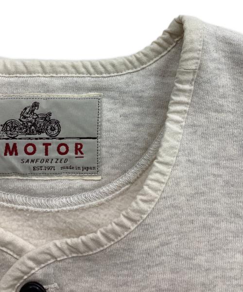 MOTO MOTOR（モト モーター）MOTO MOTOR (モト モーター) 丸首カーディガン アイボリー サイズ:Sの古着・服飾アイテム