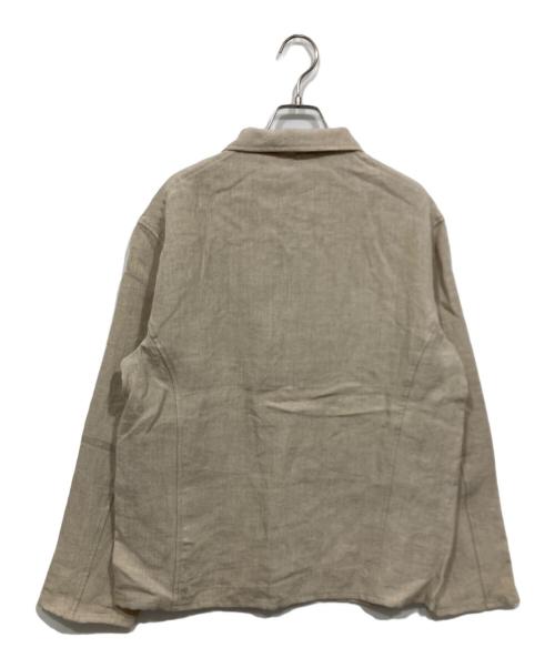MOTOR by HIDEO MOTOIKE（ヒデオ モトイケ）MOTOR by HIDEO MOTOIKE (ヒデオ モトイケ) リネンカバーオール ベージュ サイズ:Lの古着・服飾アイテム