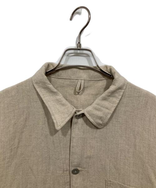 MOTOR by HIDEO MOTOIKE（ヒデオ モトイケ）MOTOR by HIDEO MOTOIKE (ヒデオ モトイケ) リネンカバーオール ベージュ サイズ:Lの古着・服飾アイテム