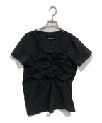 tricot COMME des GARCONSトリココムデギャルソン）の古着「コットンフリルドッキングカットソー」｜ブラック