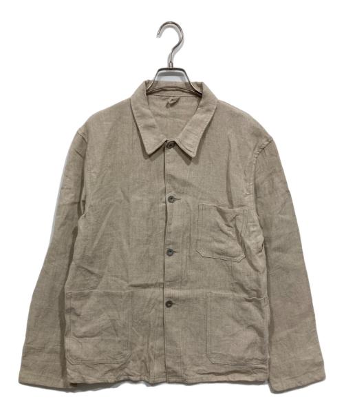 MOTOR by HIDEO MOTOIKE（ヒデオ モトイケ）MOTOR by HIDEO MOTOIKE (ヒデオ モトイケ) リネンカバーオール アイボリー サイズ:Mの古着・服飾アイテム