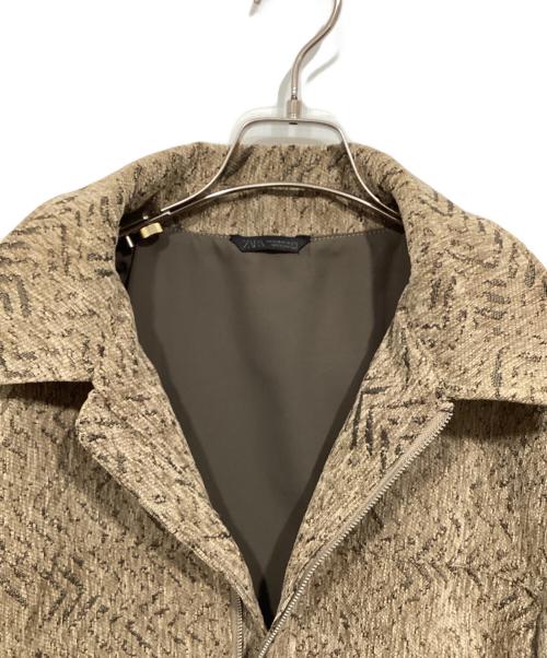 ZARA（ザラ）ZARA (ザラ) ジップアップジャケット ベージュ サイズ:Mの古着・服飾アイテム
