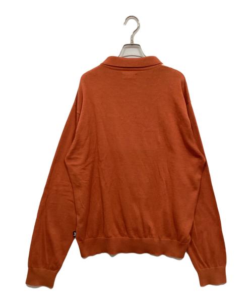 stussy（ステューシー）stussy (ステューシー) コットンカーディガン オレンジ サイズ:XLの古着・服飾アイテム