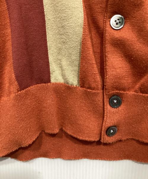 stussy（ステューシー）stussy (ステューシー) コットンカーディガン オレンジ サイズ:XLの古着・服飾アイテム