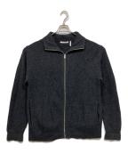 HELMUT LANGヘルムートラング）の古着「タートルネックフルジップカーディガン / turtle neck full zip cardigan」｜グレー