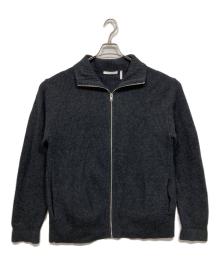 HELMUT LANG（ヘルムートラング）の古着「タートルネックフルジップカーディガン / turtle neck full zip cardigan」｜グレー