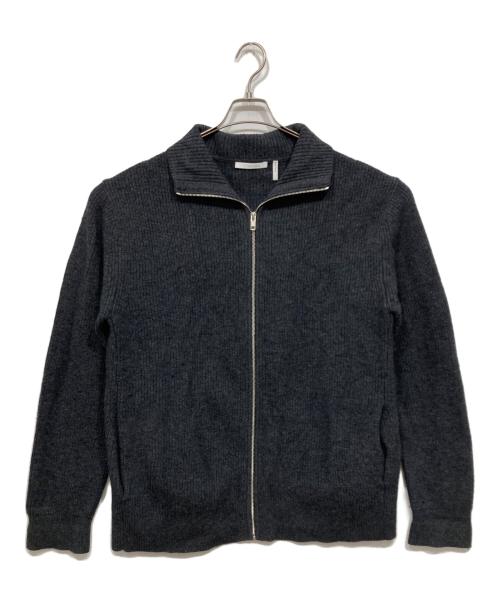 HELMUT LANG（ヘルムートラング）HELMUT LANG (ヘルムートラング) タートルネックフルジップカーディガン / turtle neck full zip cardigan グレー サイズ:Lの古着・服飾アイテム