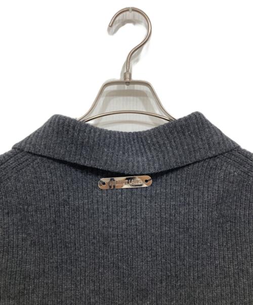 HELMUT LANG（ヘルムートラング）HELMUT LANG (ヘルムートラング) タートルネックフルジップカーディガン / turtle neck full zip cardigan グレー サイズ:Lの古着・服飾アイテム