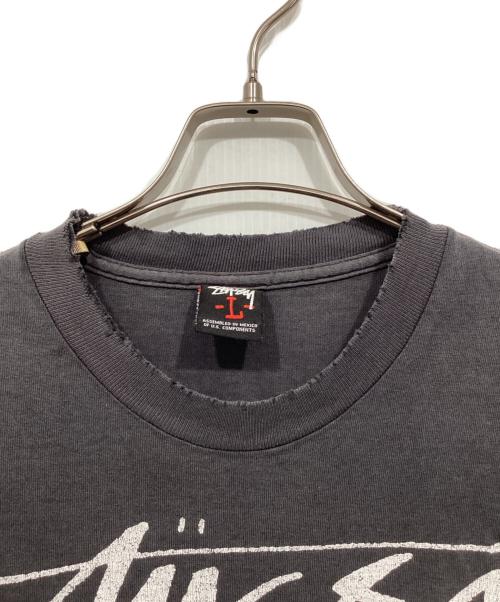 stussy（ステューシー）stussy (ステューシー) スカルグラフィックプリントTシャツ ネイビー サイズ:Lの古着・服飾アイテム