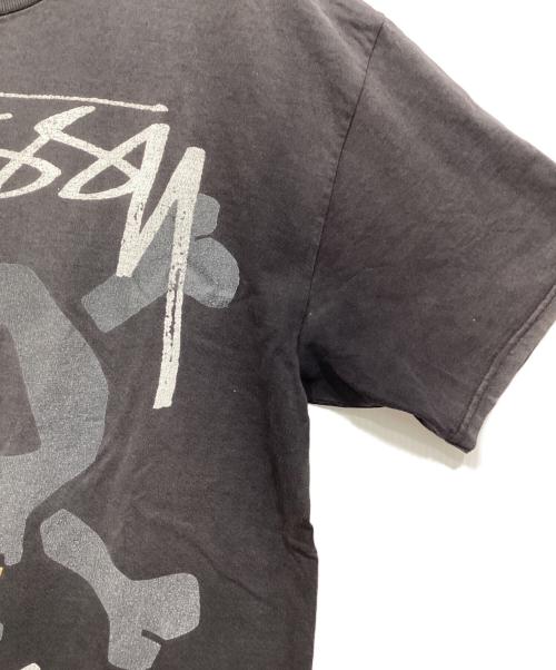 stussy（ステューシー）stussy (ステューシー) スカルグラフィックプリントTシャツ ネイビー サイズ:Lの古着・服飾アイテム
