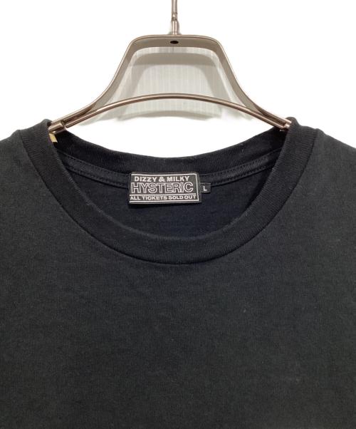 Hysteric Glamour（ヒステリックグラマー）Hysteric Glamour (ヒステリックグラマー) プリントTシャツ / RIDING HIGH Tシャツ ブラック サイズ:Ｌの古着・服飾アイテム