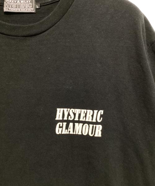 Hysteric Glamour（ヒステリックグラマー）Hysteric Glamour (ヒステリックグラマー) プリントTシャツ / RIDING HIGH Tシャツ ブラック サイズ:Ｌの古着・服飾アイテム