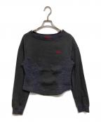 Vivienne Westwood RED LABELヴィヴィアンウエストウッドレッドレーベル）の古着「メランジリブミックスジャージーカットソー」｜グレー