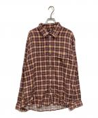 stussyステューシー）の古着「チェックシャツ」｜ブラウン