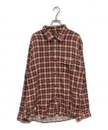 stussy（ステューシー）の古着「チェックシャツ」｜ブラウン