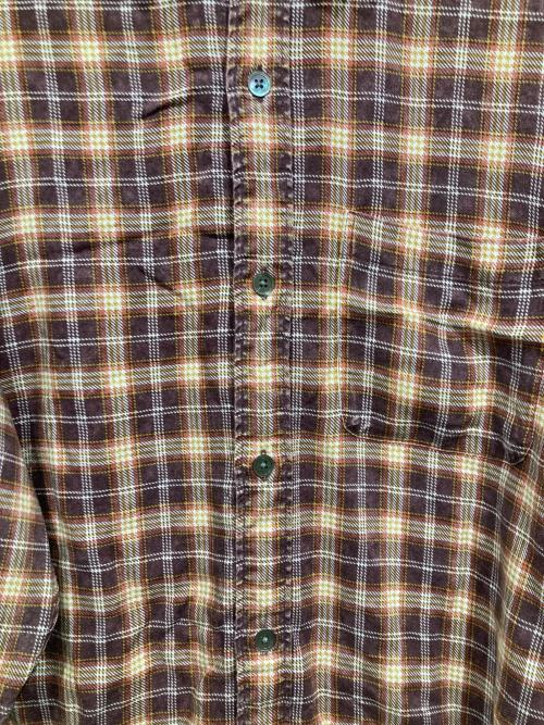 stussy（ステューシー）stussy (ステューシー) チェックシャツ ブラウン サイズ:Lの古着・服飾アイテム
